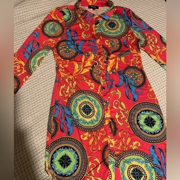 NWOT pucci inspired dress XL super cute! Runs small see description for measure - Picture 2 of 5